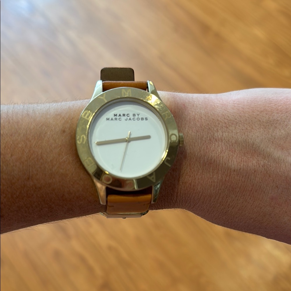 Marc by Marc Jacobs Gold and Brown Watch